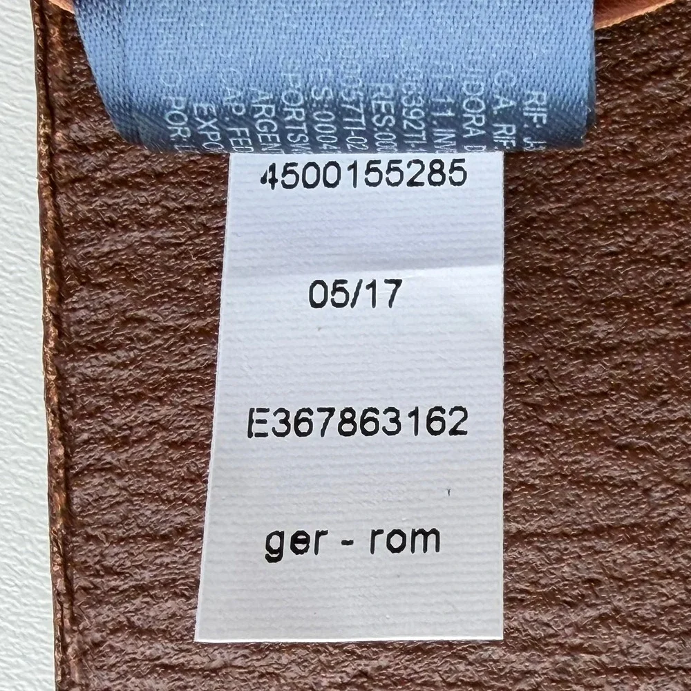 Tommy Hilfiger Brown Leather Belt Mens 42 Classic Flag Logo 90s Preppy Casual